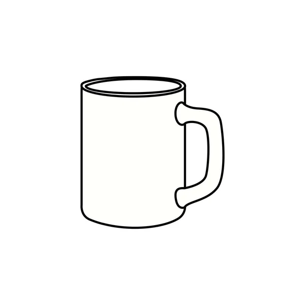 Conception de verre de boisson isolée — Image vectorielle