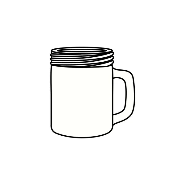 Izolované drink sklo design — Stockový vektor