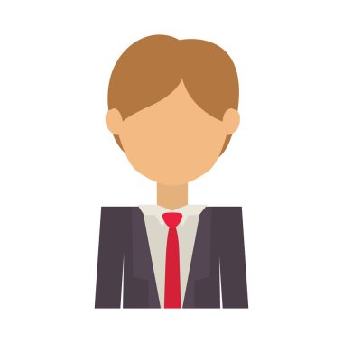 İzole avatar adam tasarım