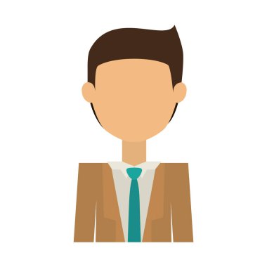 İzole avatar adam tasarım