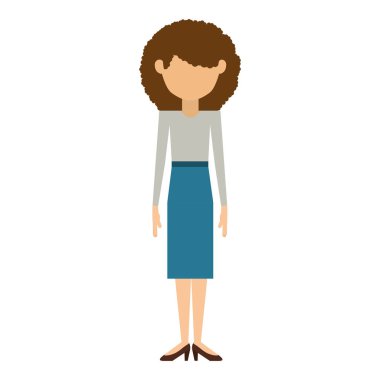 İzole avatar kadın tasarım