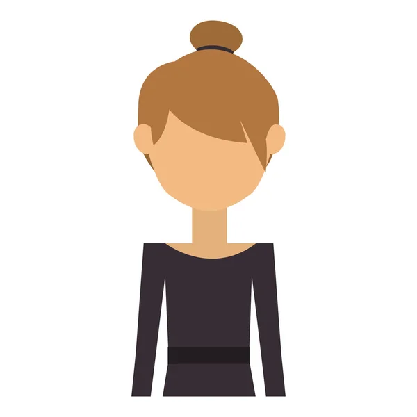Geïsoleerde avatar vrouw ontwerp — Stockvector