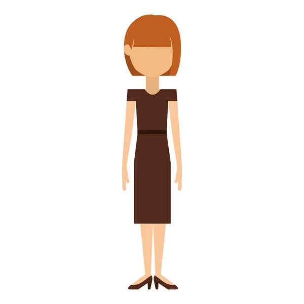 Isolated avatar woman design — Stock Vector