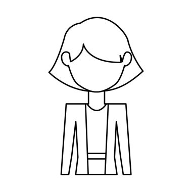 İzole kadın tasarım