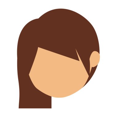 İzole kadın baş tasarım