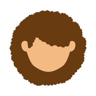 İzole kadın baş tasarım