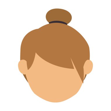 İzole kadın baş tasarım