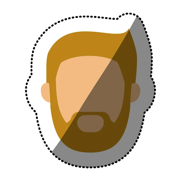 Isolated man head design — Stock Vector