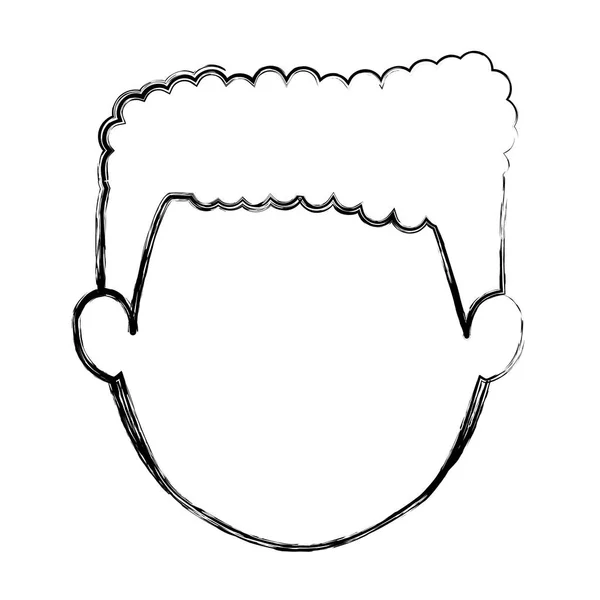 Diseño de cabeza de hombre aislado — Vector de stock