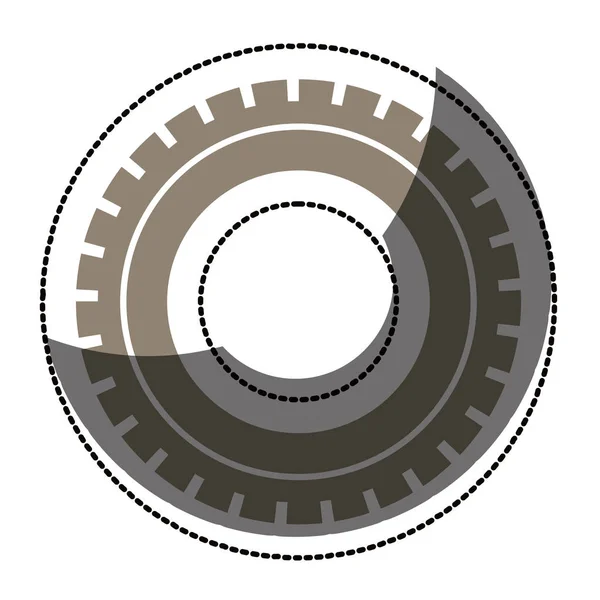 孤立した歯車の設計 — ストックベクタ