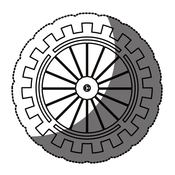 孤立的齿轮的设计 — 图库矢量图片