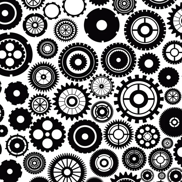 Isolated gears design — Stock Vector