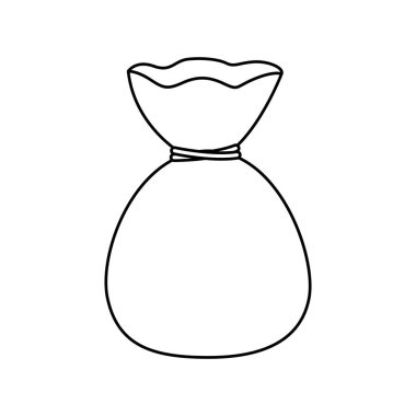 İzole para çanta tasarımı