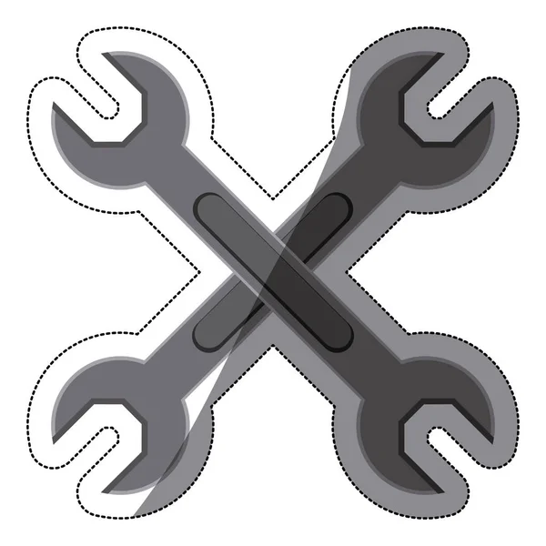 Isolated wrench design — Stock Vector