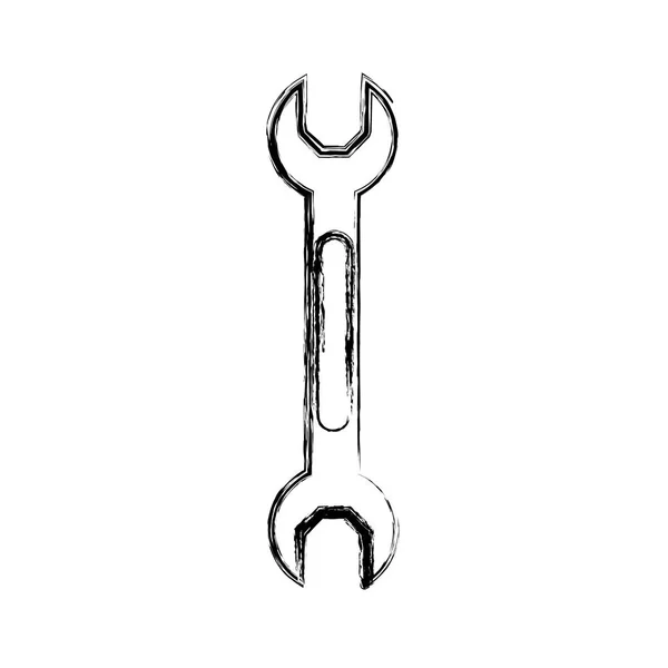 Конструкція ізольованих гайкового ключа — стоковий вектор