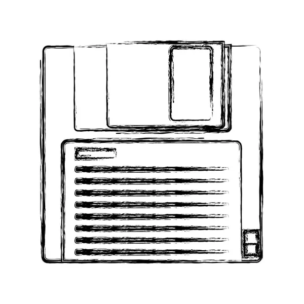 Geïsoleerde diskette ontwerp — Stockvector