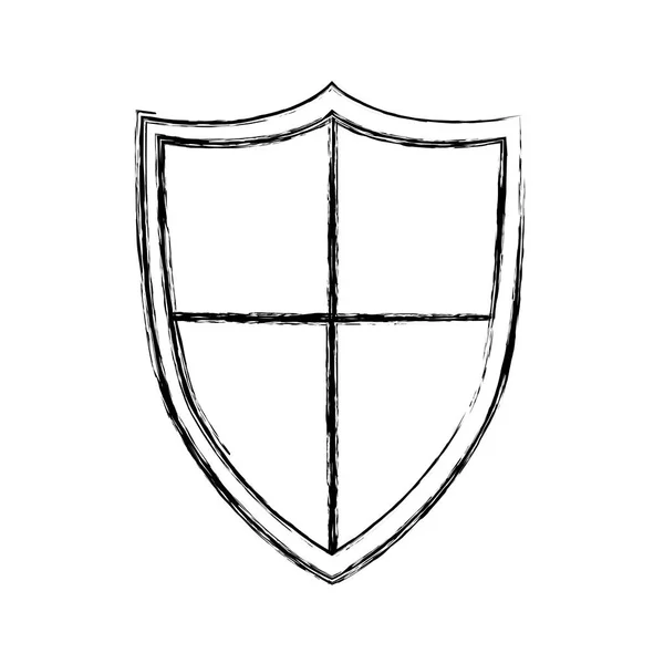 Изолированный дизайн щитов — стоковый вектор