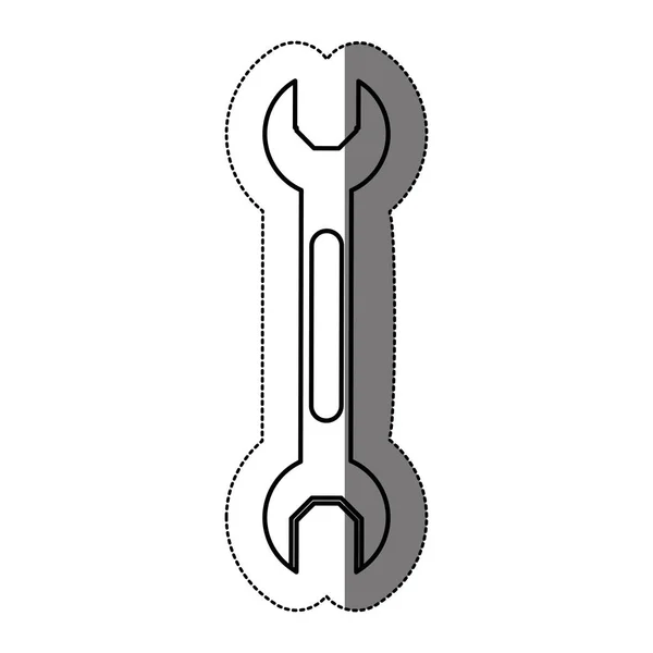 Diseño de llave aislada — Vector de stock