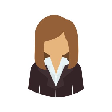 İzole avatar kadın tasarım