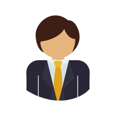 İzole avatar adam tasarım