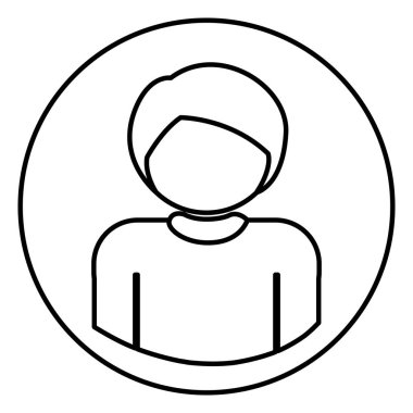 İzole avatar adam tasarım