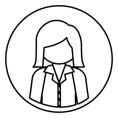 İzole avatar kadın tasarım