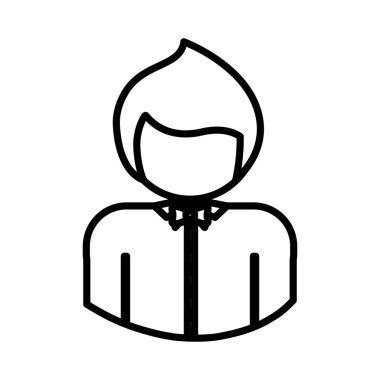 İzole avatar adam tasarım