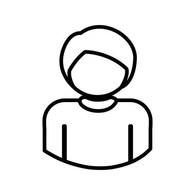 İzole avatar adam tasarım