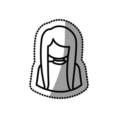 İzole avatar kadın tasarım