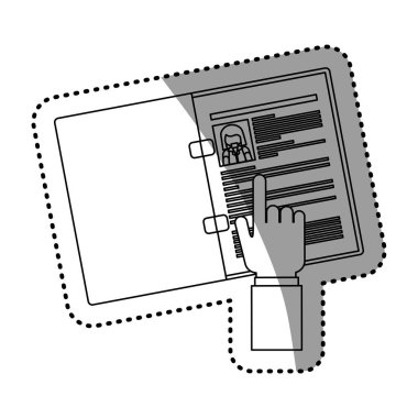 İzole belge tasarımı