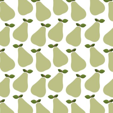 renkli desen armut ile kök ve yaprakları