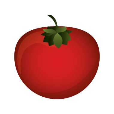 domates ile parlak renkli siluet