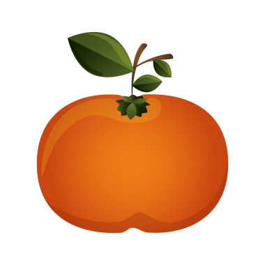 mandalina ile parlak renkli siluet