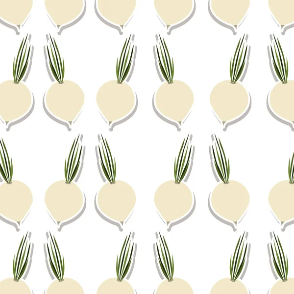 Πολύχρωμο μοτίβο με κρεμμύδια λαχανικά — Διανυσματικό Αρχείο