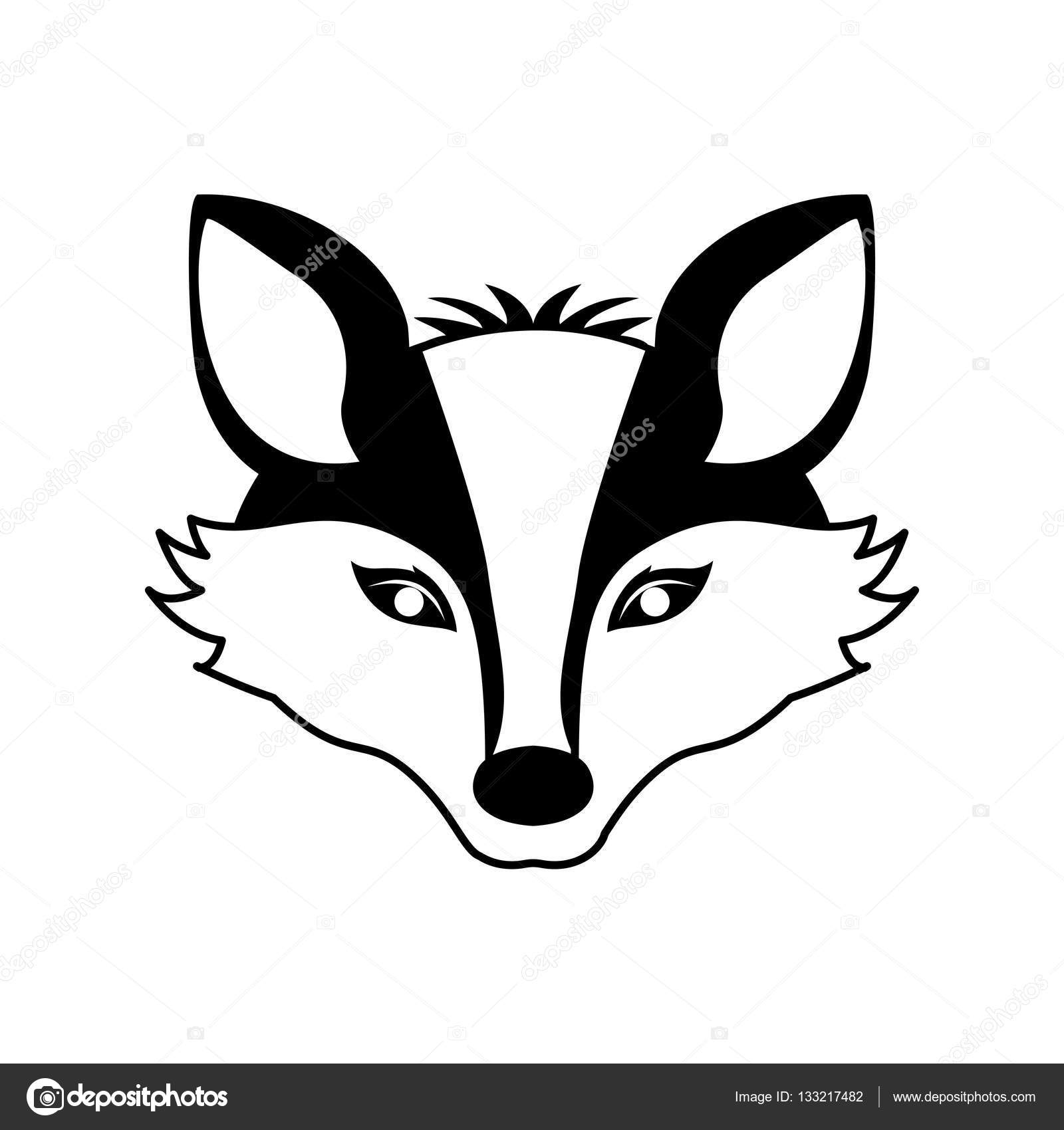 Linda ilustración vectorial de la silueta del conejo — Vector de stock