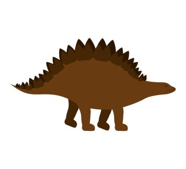 dinozor stegosaurus ile renkli çizgi film