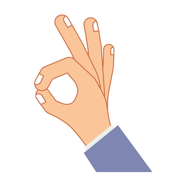 ручная красочная с жестом совершенства
