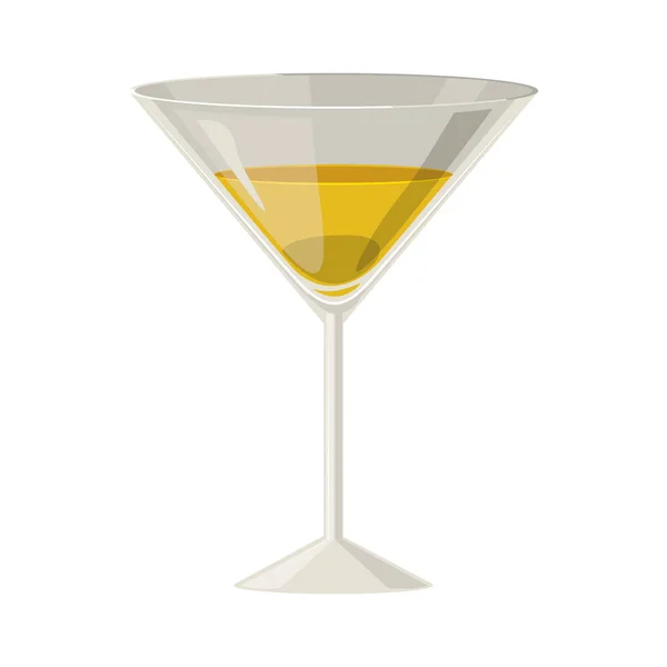Silhouette colorée avec verre à champagne — Image vectorielle