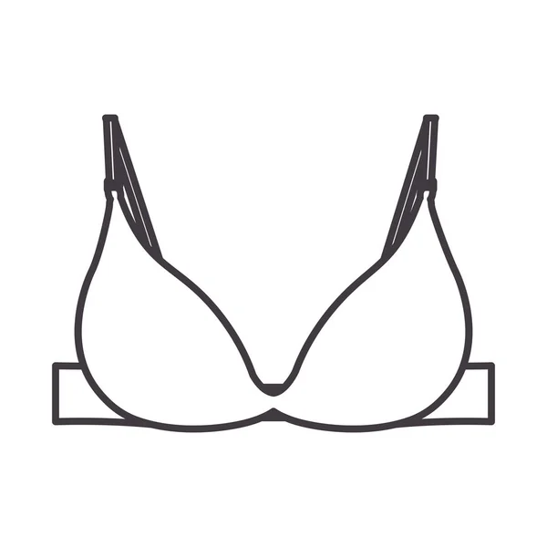 Silhouette push up brassier icona piatta — Vettoriale Stock