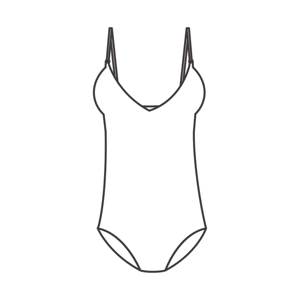 女人夏天泳装图标平 — 图库矢量图片