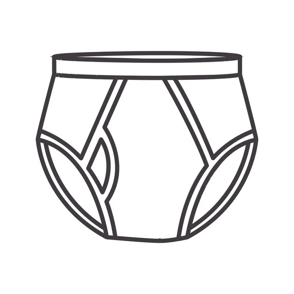 Men swimming trunks icon flat — Stock Vector