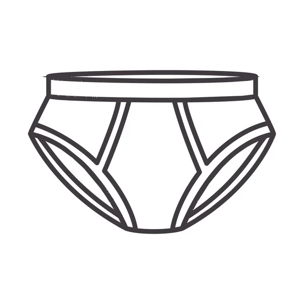 男性水泳パンツ アイコン フラット — ストックベクタ