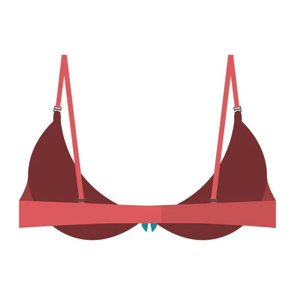 Icône de conception de soutien-gorge de vue arrière avec arc — Image vectorielle