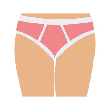 yarım vücut kadın klasik külot ile