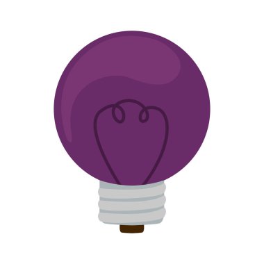 siluet dairesel ampul düz simgesi