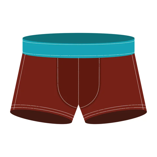 Homens marrom natação boxer ícone —  Vetores de Stock