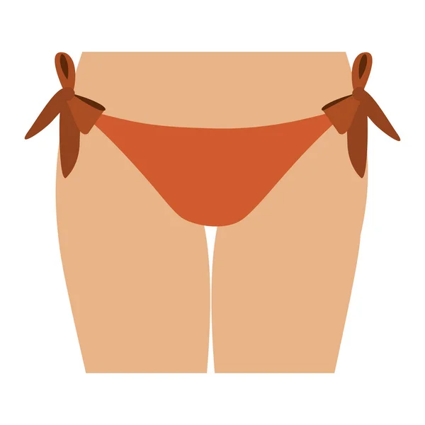 Mujeres de medio cuerpo con bikini tanga — Vector de stock