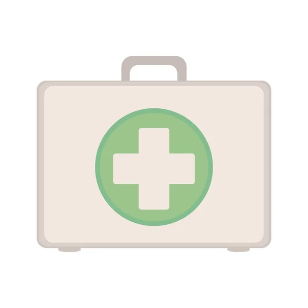 Kit first aid in box icon — Stock Vector