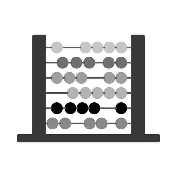 Silhueta ábaco com base e esferas —  Vetores de Stock