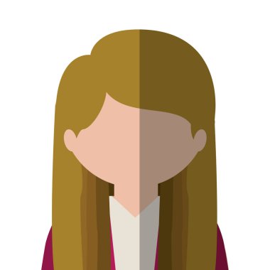 yarım vücut kadın gradyan içerisinde kumral